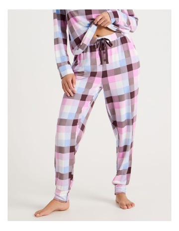 Pink Check Print colour