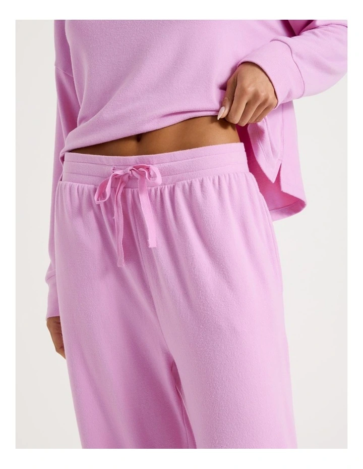 Cosy Supersoft Wide Leg Pant in Fairy Floss Pink image 3