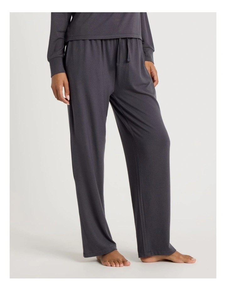 Cosy Supersoft Wide Leg Pant in Charcoal image 4