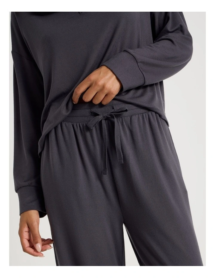 Cosy Supersoft Wide Leg Pant in Charcoal image 5