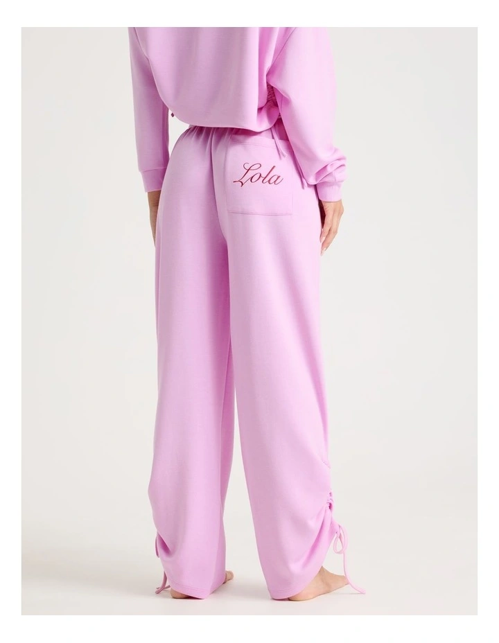 Lola Scuba Ruched Pant in Fairy Floss Pink image 6