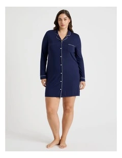 Pure Comfort Bamboo Nightshirt in Navy