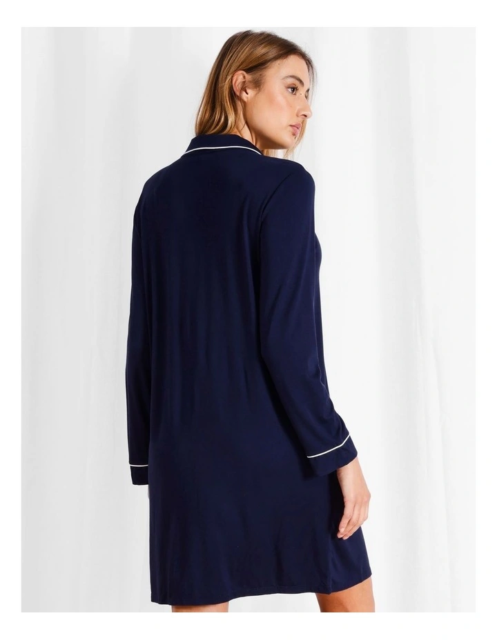 Pure Comfort Bamboo Nightshirt in Navy image 5