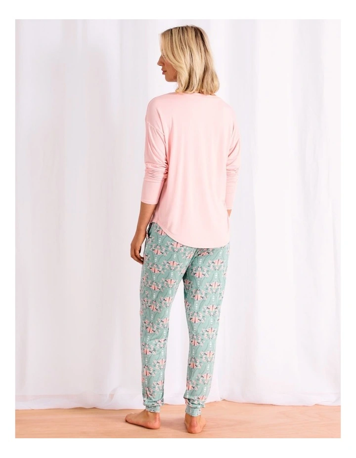 Viscose Jersey Cuffed Pant in Floral image 5