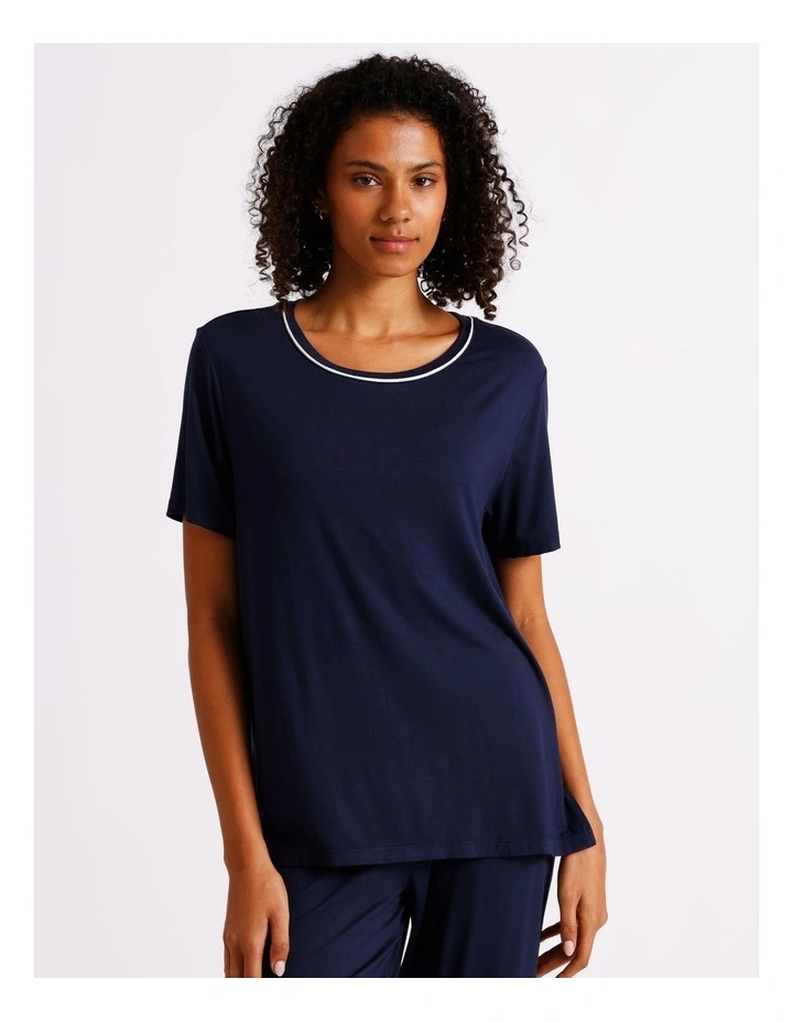 Pure Comfort Short Sleeve Tee in Navy image 1