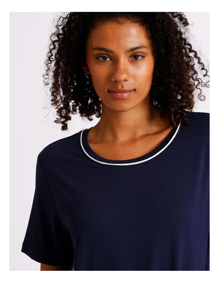 Pure Comfort Short Sleeve Tee in Navy image 4