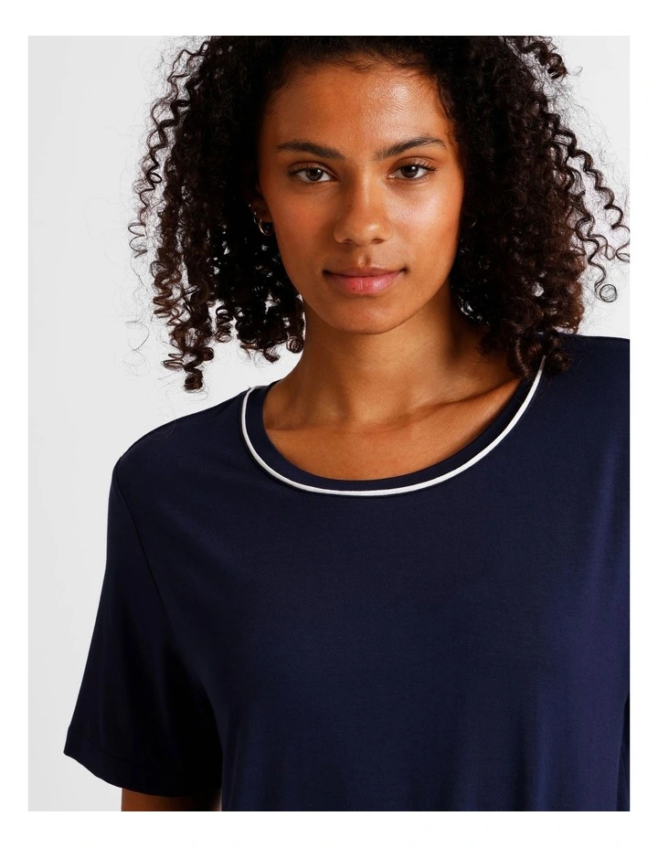 Pure Comfort Short Sleeve Tee in Navy image 4