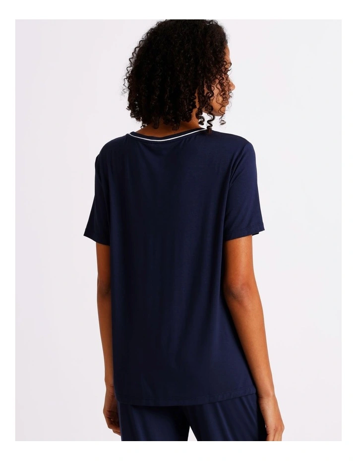Pure Comfort Short Sleeve Tee in Navy image 5