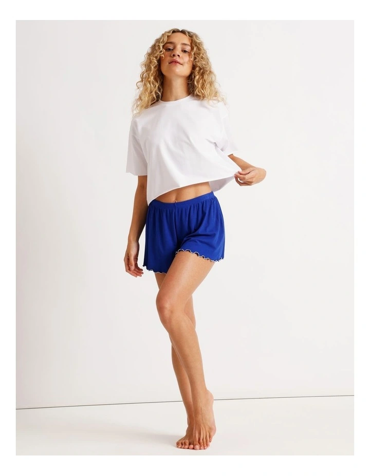 Boxy Short Sleeve Tee in White image 3