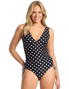 Seoul Vee Tie Side One Piece in Black