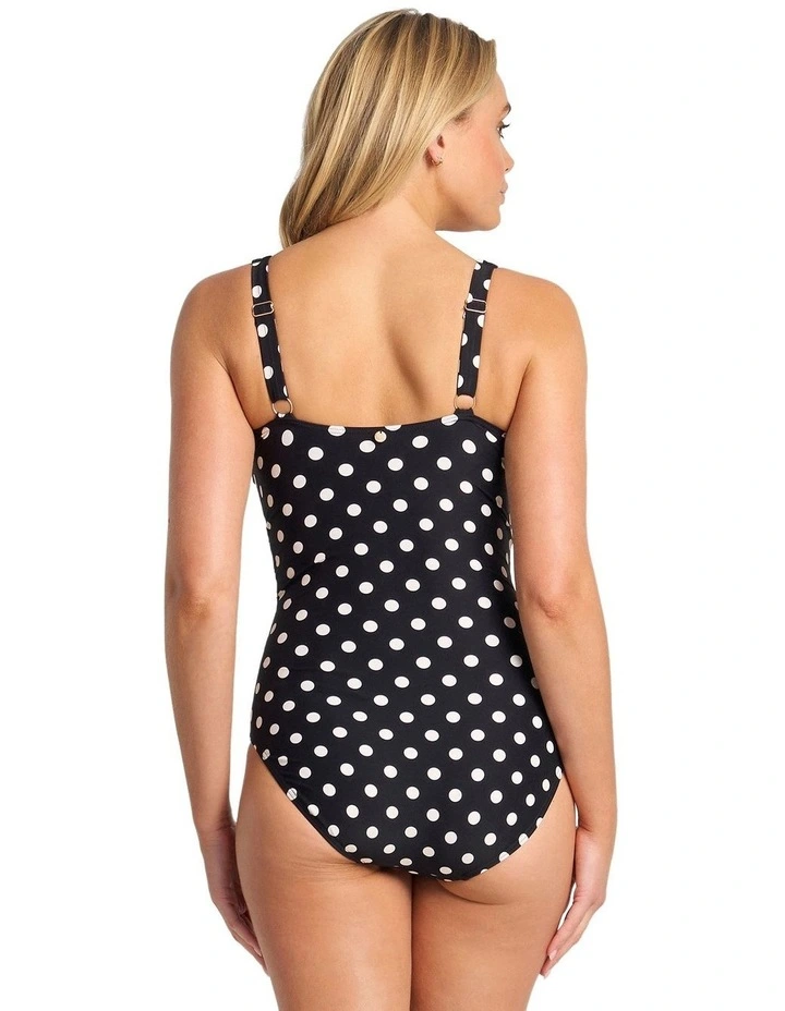 Seoul DD/E Twist Ruched One Piece in Black image 2