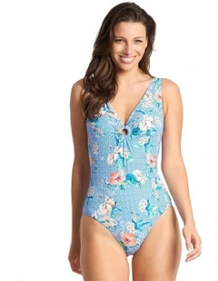 Chilio Keyhole One Piece in Blue