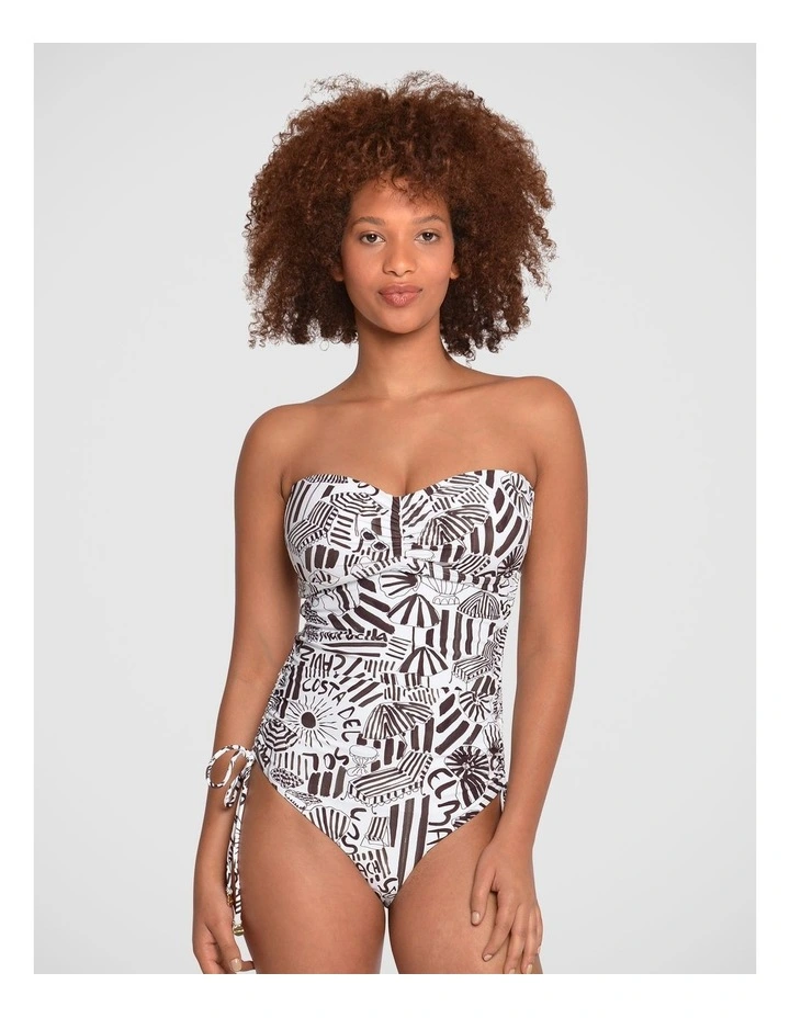 Costa Sol Tie Side Ruched Bandeau image 1