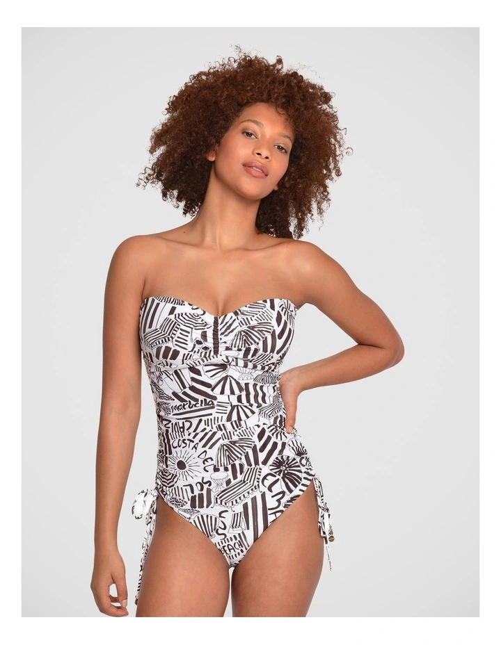 Costa Sol Tie Side Ruched Bandeau image 2