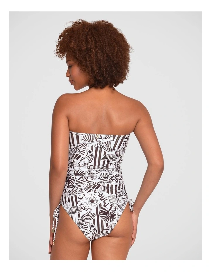 Costa Sol Tie Side Ruched Bandeau image 3