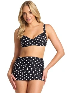 Seoul C/D Ruched Underwire Bra in Black