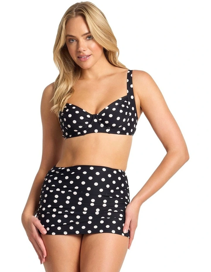 Seoul C/D Ruched Underwire Bra in Black image 1