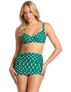 Seoul C/D Ruched Underwire Bra in Green