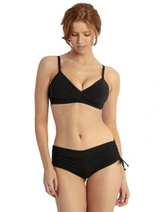 Basix Twist Front Bralette in Black