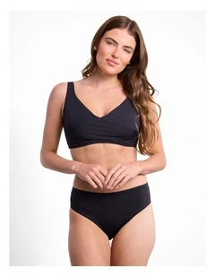 Basix DD/E Twist Bra in Black