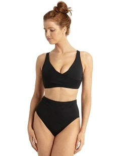 Basix DD/E Twist Bra in Black