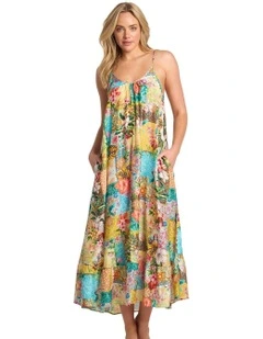 Papaya Scoop Maxi Dress in Multi