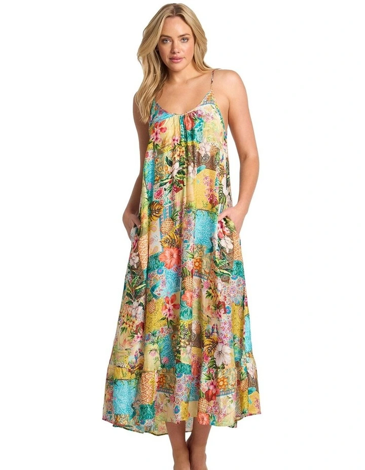 Papaya Scoop Maxi Dress in Multi image 1