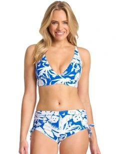 Neverland Wide Band Tri Bralette in Blue