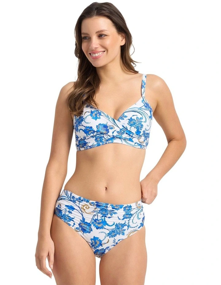 Sicily Twist Front Bralette in White image 1