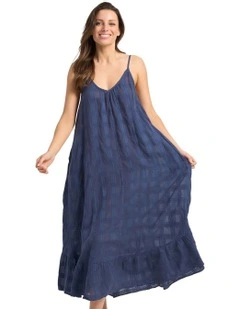 Picnic Scoop Maxi Dress in Navy
