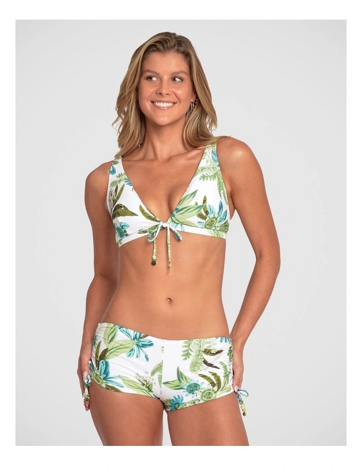 Apricot Tie Front Bikini Top image 1