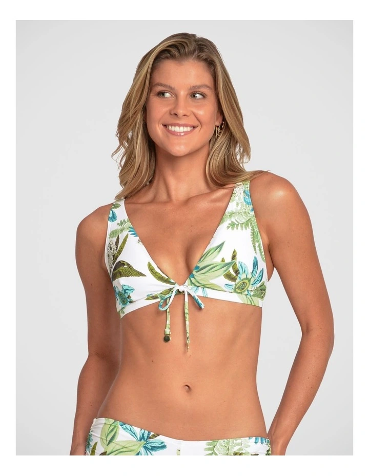 Apricot Tie Front Bikini Top image 4