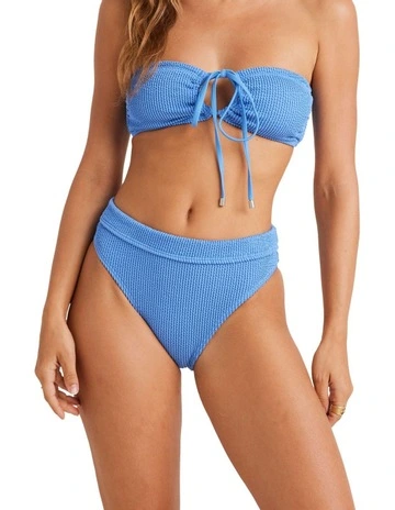 Summer High Skimpy Coverage Bikini Bottoms in Blue
