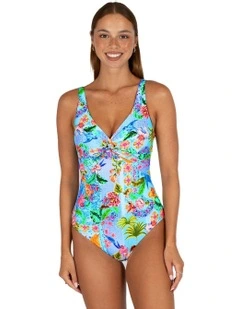 Sardinia C-DD Cup Twist Bralette One Piece Swimsuit In Ocean