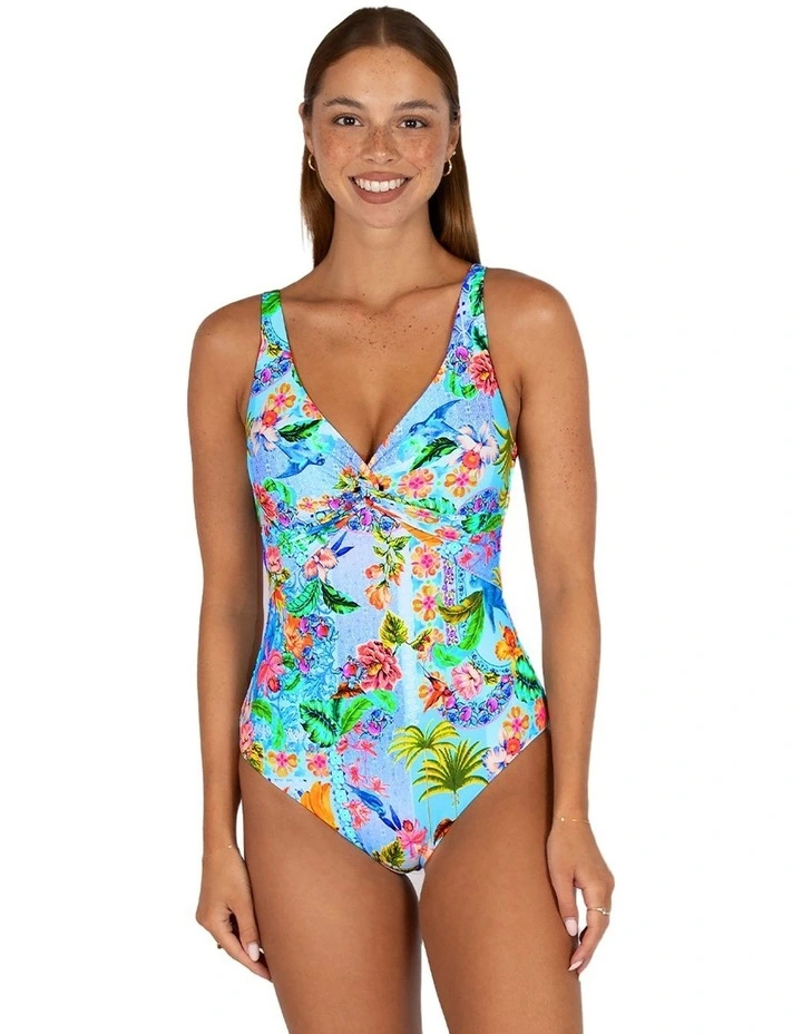 Sardinia C-DD Cup Twist Bralette One Piece Swimsuit In Ocean image 1