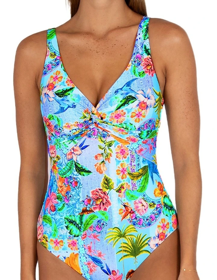 Sardinia C-DD Cup Twist Bralette One Piece Swimsuit In Ocean image 4