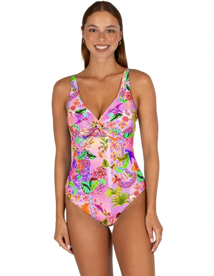 Sardinia C-DD Cup Twist Bralette One Piece Swimsuit in Blush image 1