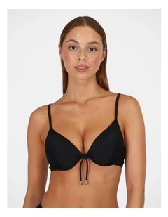 Rococco Booster Bikini Bra Top in Black