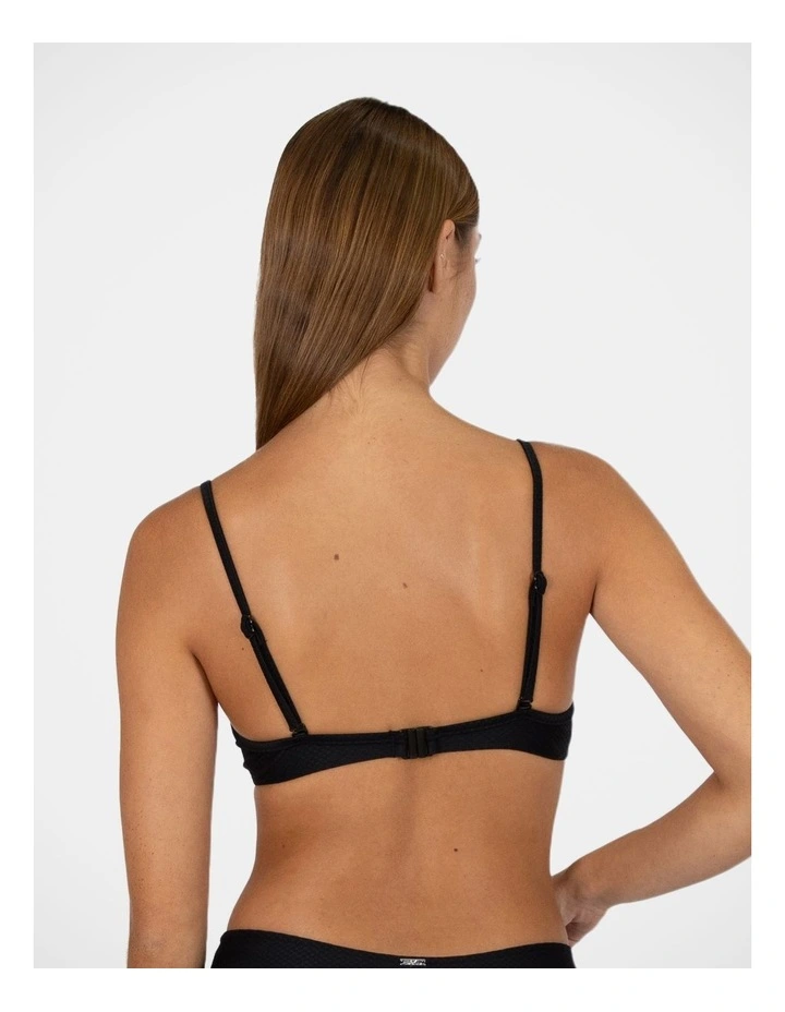 Rococco Booster Bikini Bra Top in Black image 2
