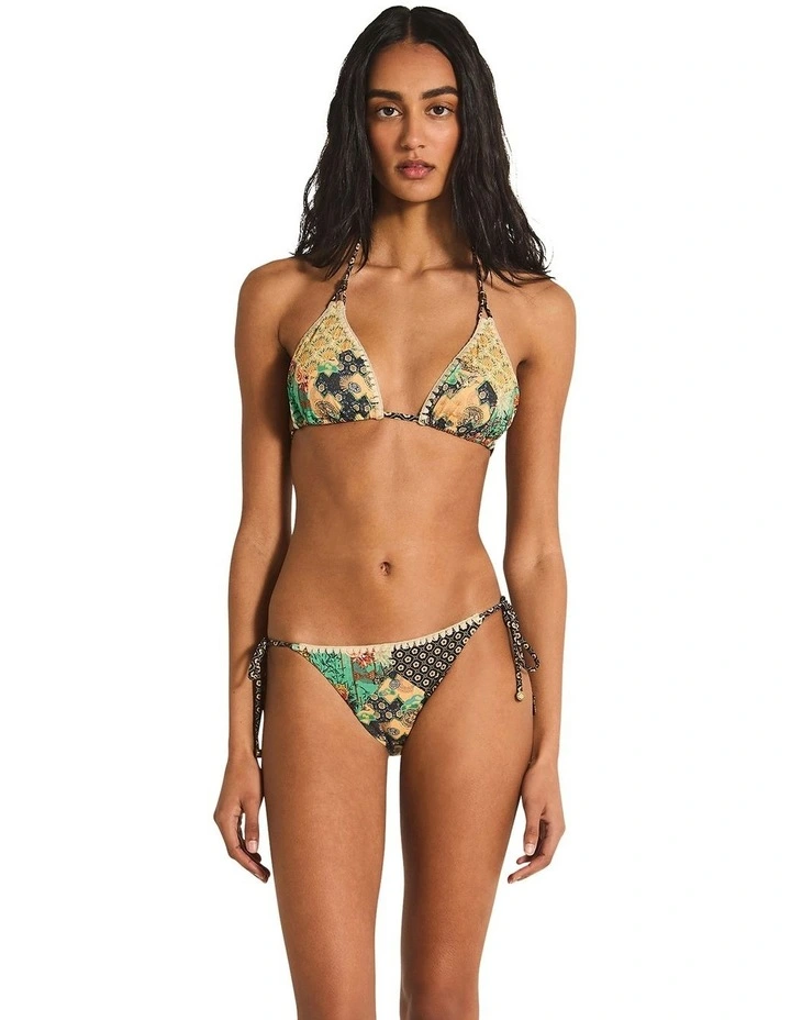 Tara Triangle Bikini Top in Haruki Patchwork image 1