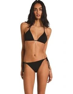 Tara Triangle Bikini Top in Black