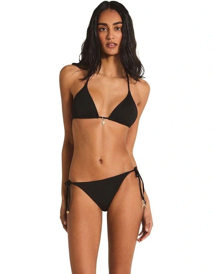 Tara Triangle Bikini Top in Black image 1
