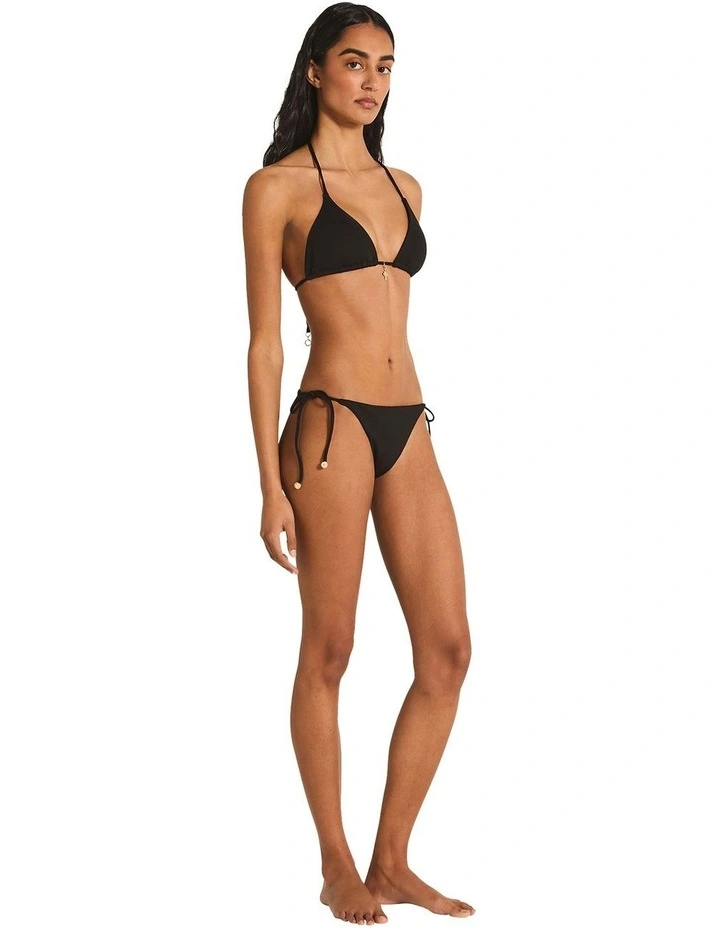 Tara Triangle Bikini Top in Black image 3