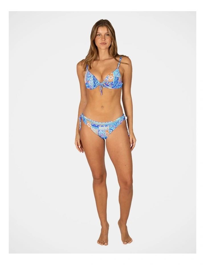 Tulum Booster Bikini Bra Top in Aqua image 4