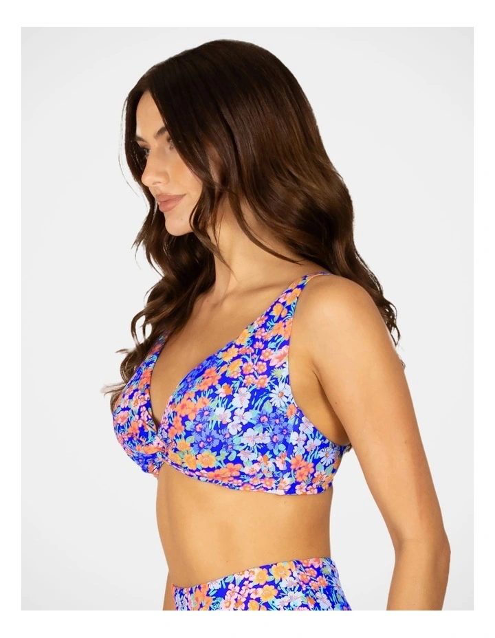 Biarritz D Cup Twist Bikini Bra Top in Sapphire image 3