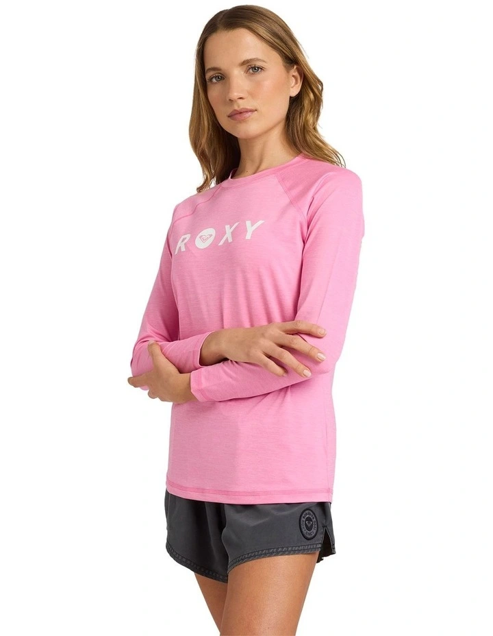 Essentials Lycra Long Sleeve Rash Vest in Pink Cosmos image 3
