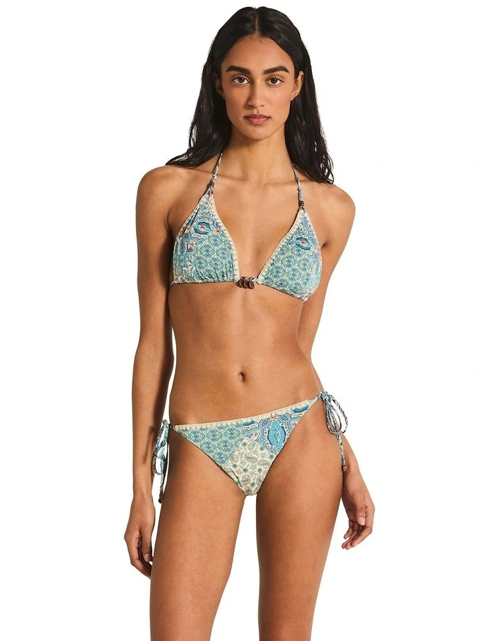 Whitney Tara Triangle Bikini Top in Blue image 1