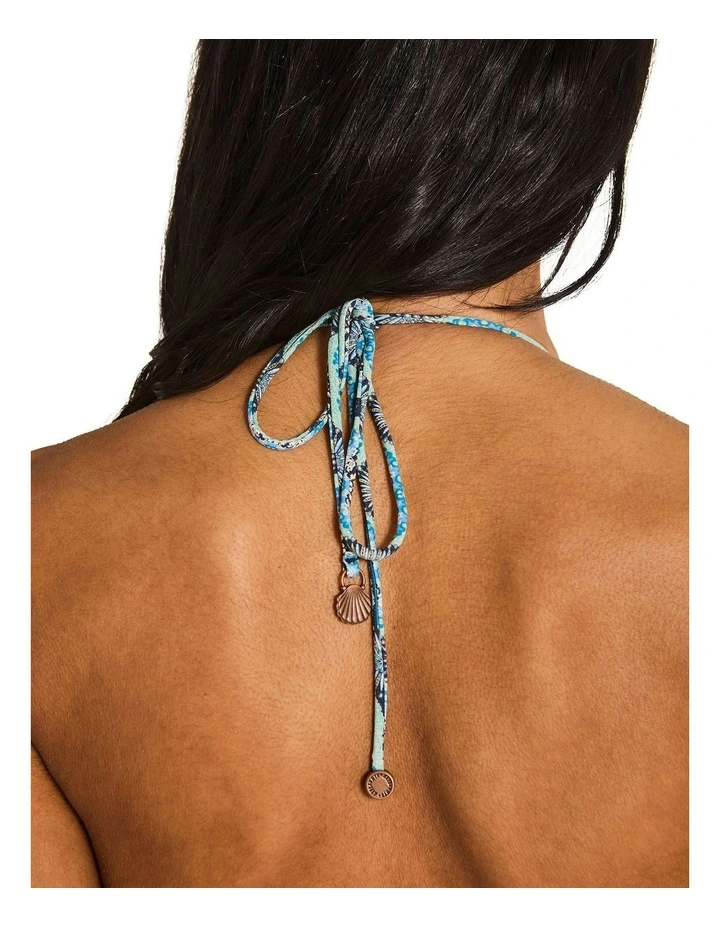 Whitney Tara Triangle Bikini Top in Blue image 5