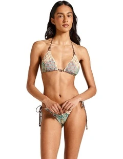 Charli Tara Triangle Bikini Top in Green