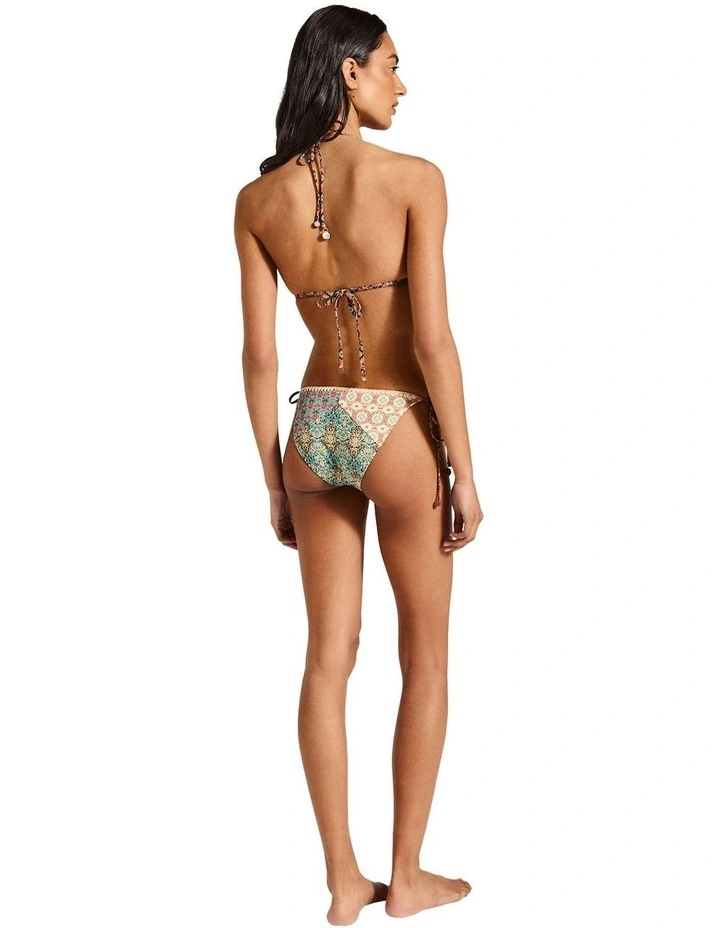Charli Tara Triangle Bikini Top in Green image 2